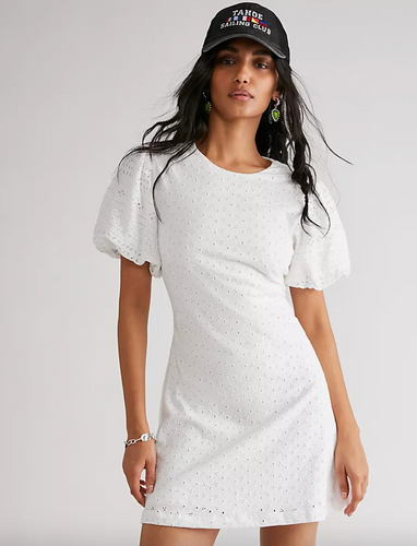 Free People Apricot Mini Dress in White - FINAL SALE