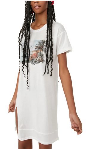 Free People Off the Grid Sleep Tee in Beach Combo - FINAL SALE