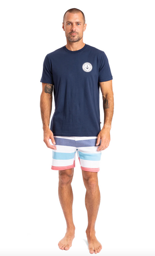 Sol Angeles Mens Yacht Club Crew in Indigo