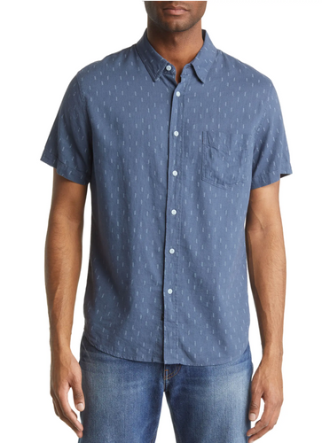 Rails Carson Shirt in Louis Leaf Navy