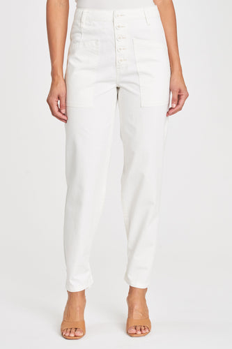 Pistola Tammy High Rise Trouser in Alabaster - FINAL SALE