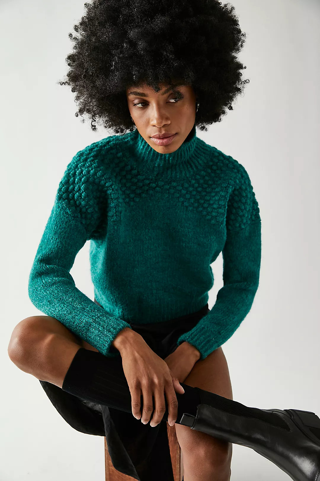 Free People Bradley Pullover in Alpine Heather - FINAL SALE