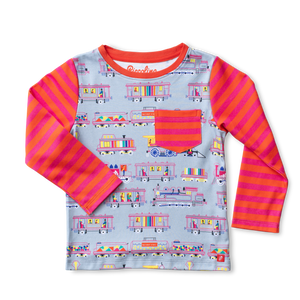 Piccolina Locomotives Themed Long Sleeve Tee - FINAL SALE